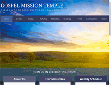 Tablet Screenshot of gospelmissiontemple.org